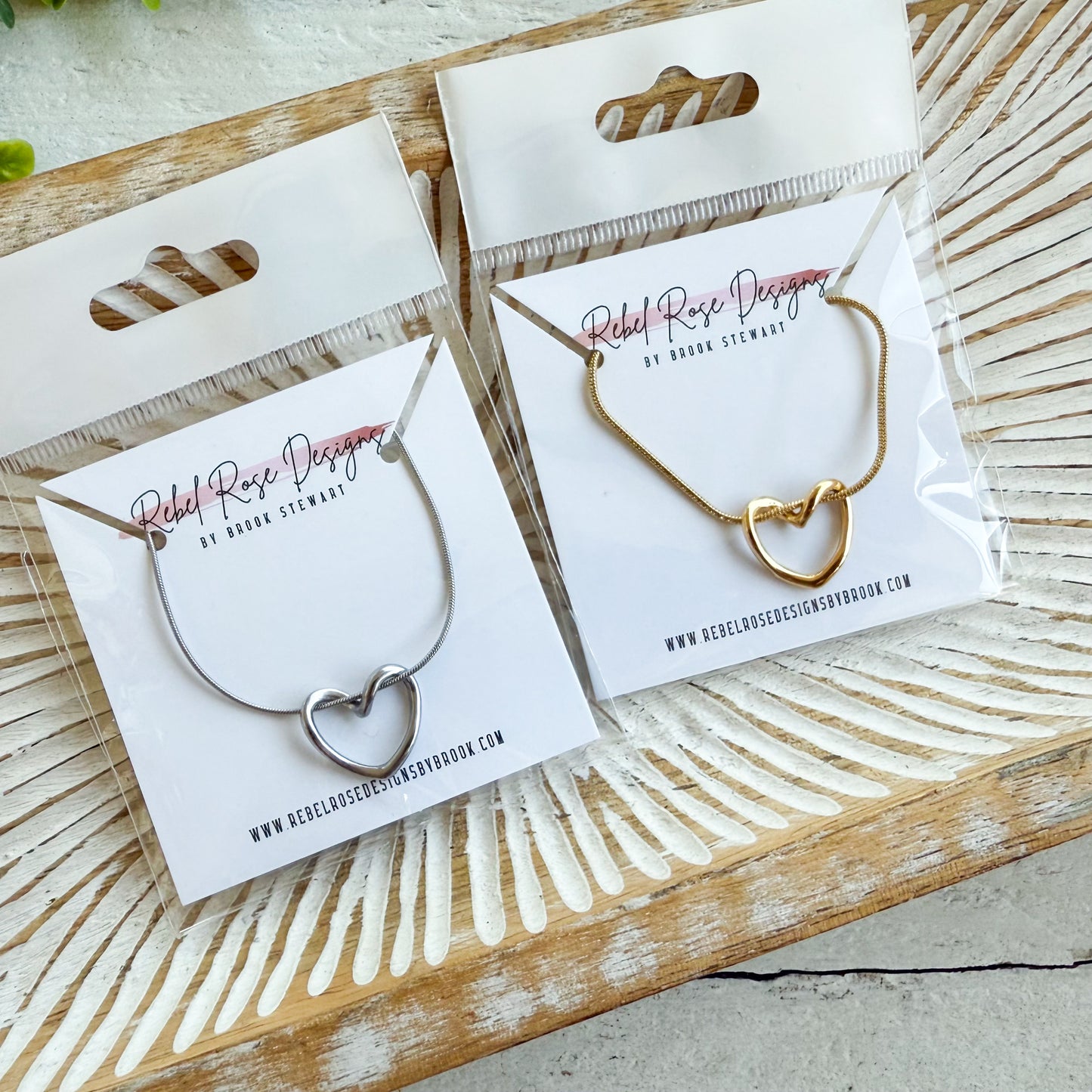 Stainless Steel Necklace - Simple Heart