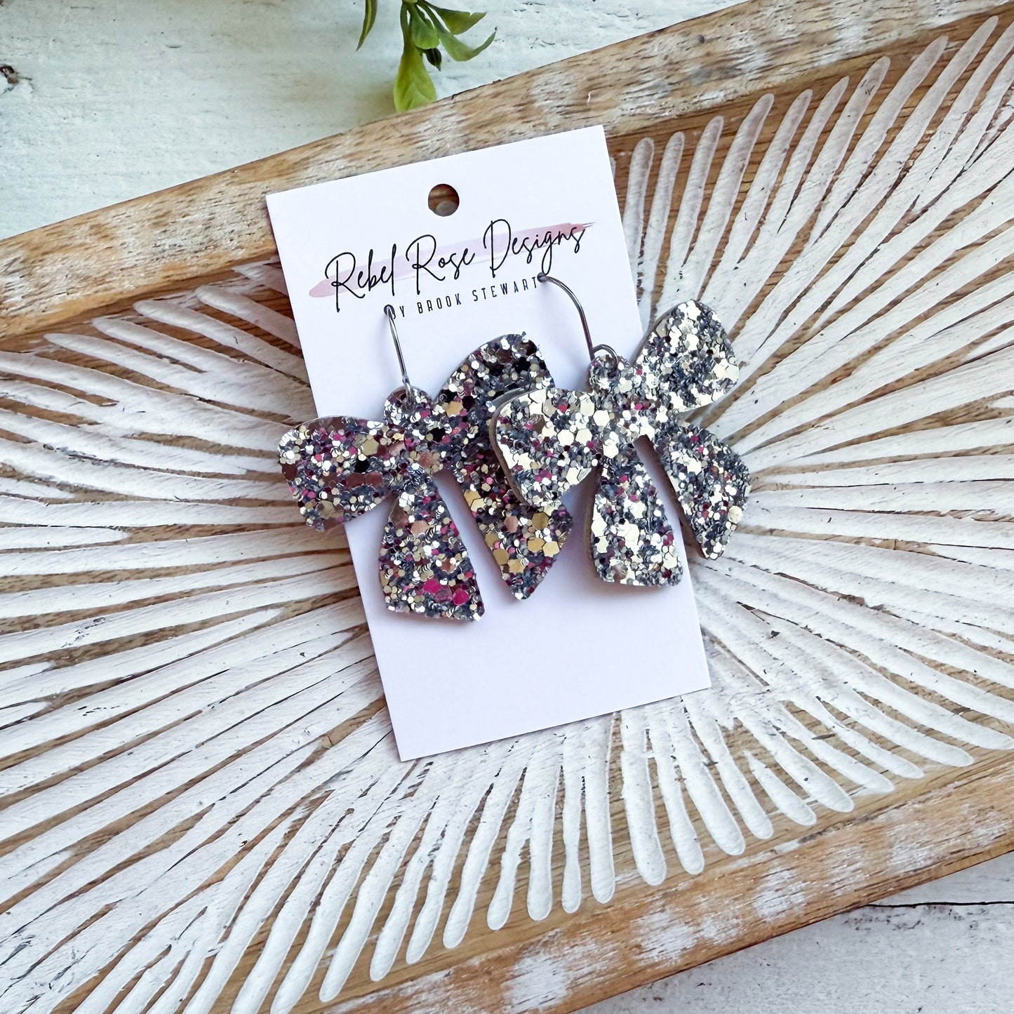 Fancy Chunky Glitter Bows - Valentine Edition