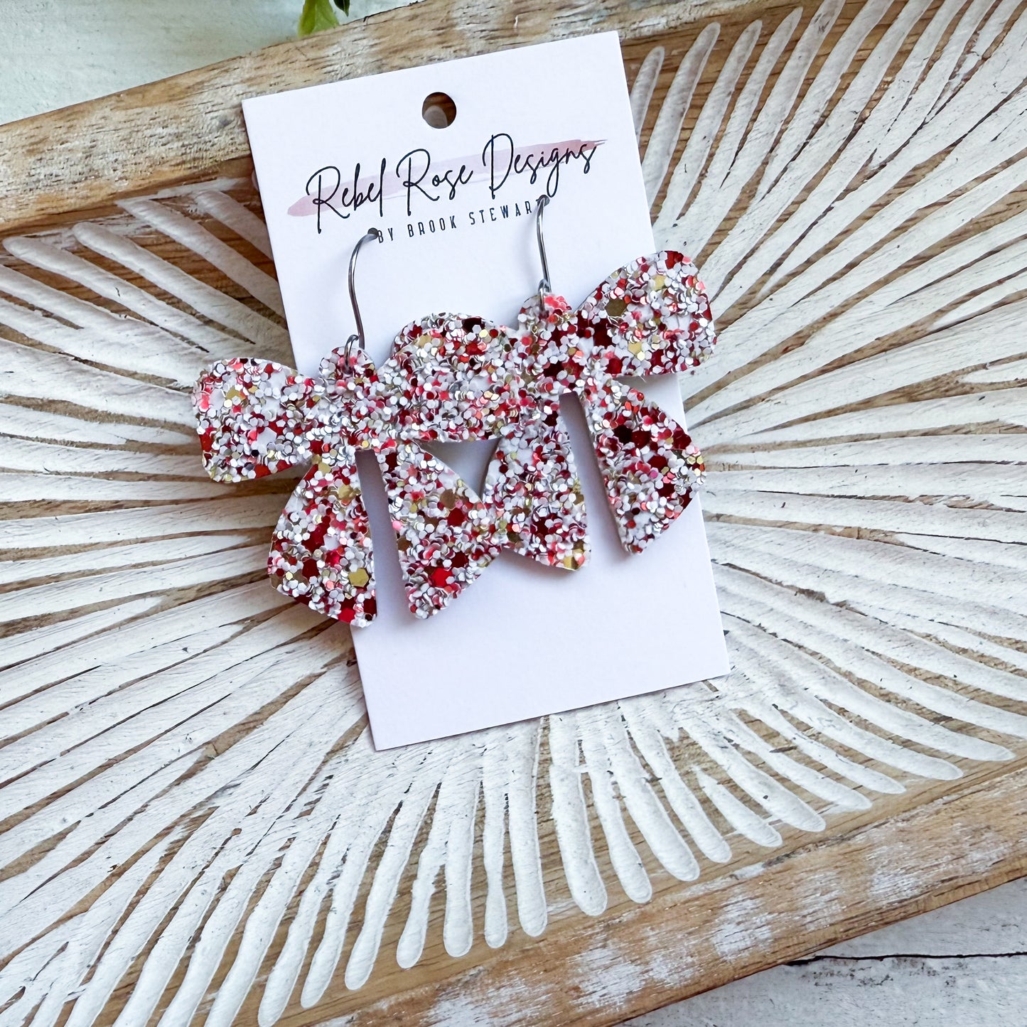 Fancy Chunky Glitter Bows - Valentine Edition