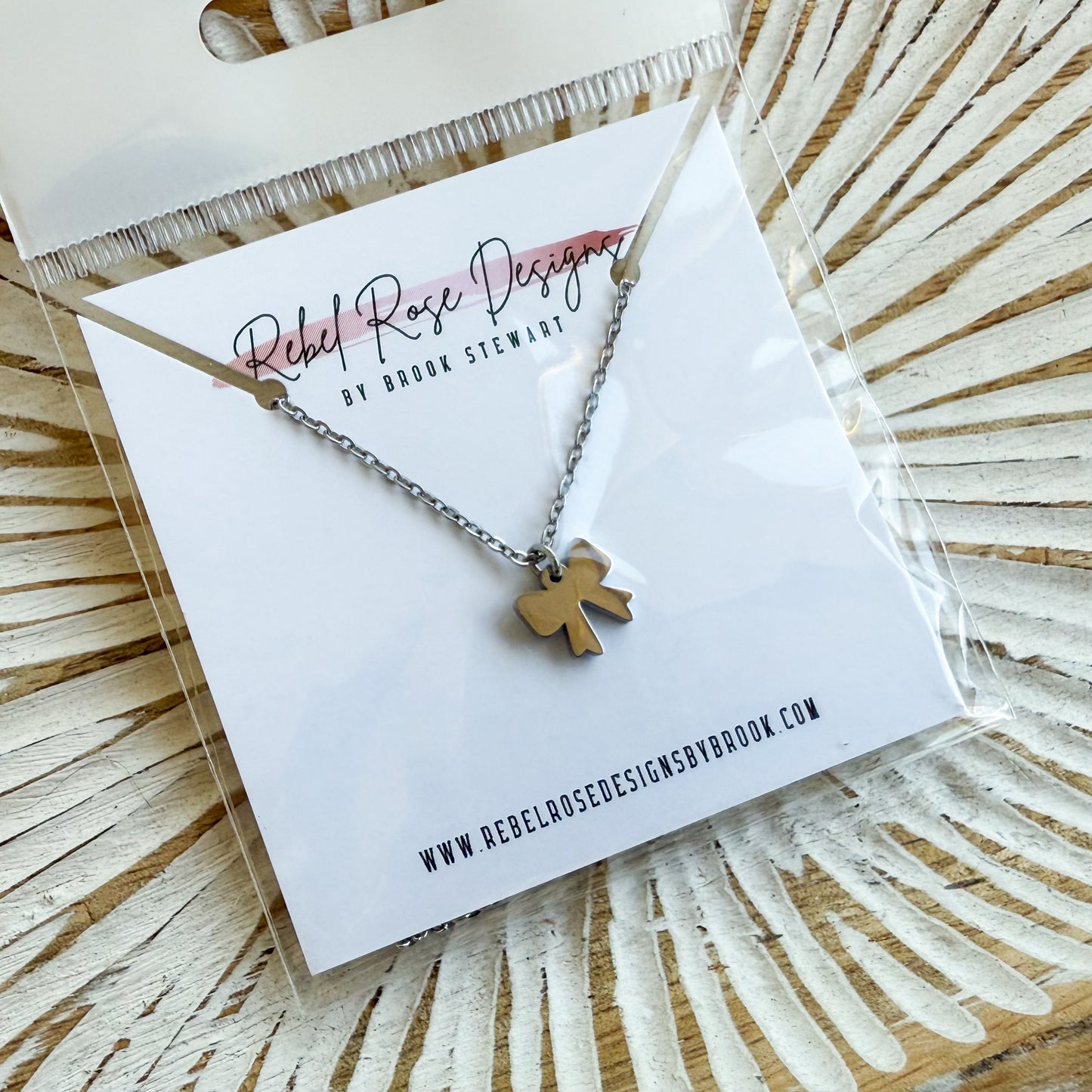 Stainless Steel Necklace - Itty Bitty Bows