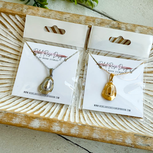 Stainless Steel Necklace - Cowboy Hat